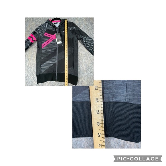 Happy Trails Primal 2017 Neon Pink Geometric Cycling Traceuse Hoodie  NWT  Sz M - Picture 14 of 14